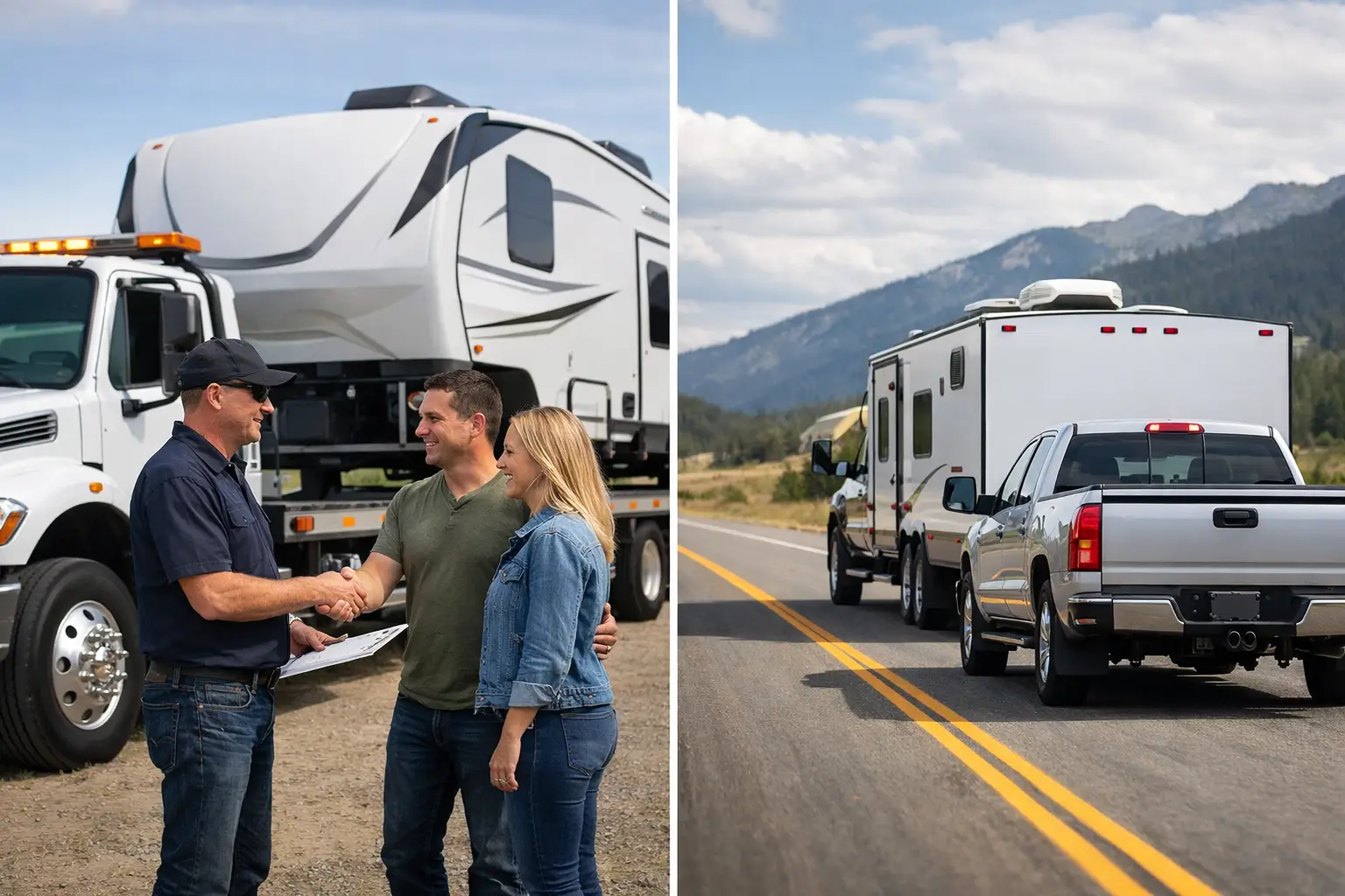 RV Delivery Versus Self Towing - Choose Safely