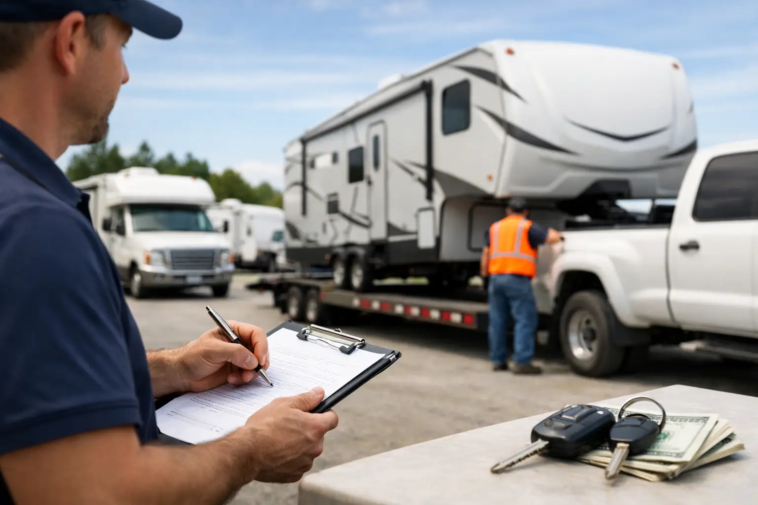 What RV Transport Deposits Should Cover Before Pickup